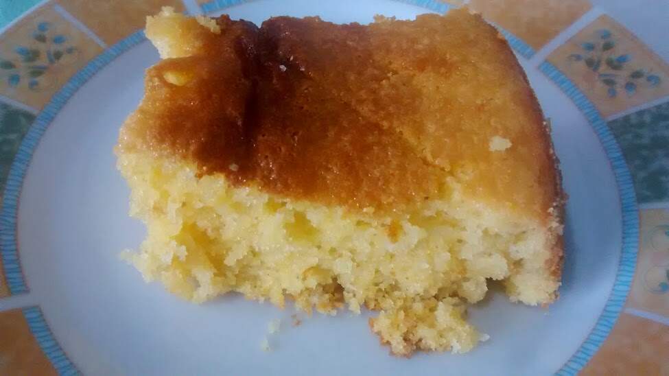 Bolo de farinha de milho