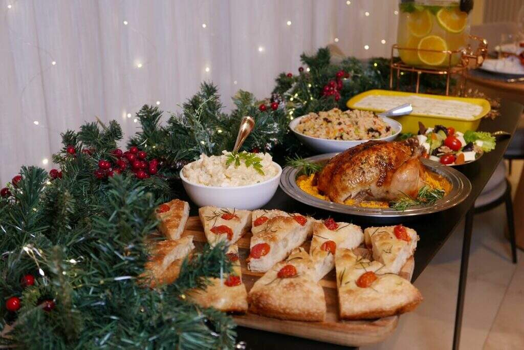 focaccia-na-mesa-da-ceia-de-natal