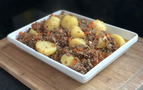 Carne Moída com Batatas