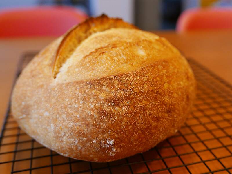 Pão italiano de fermentação natural