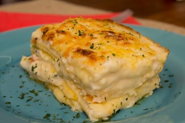 Receita de lasanha de queijo