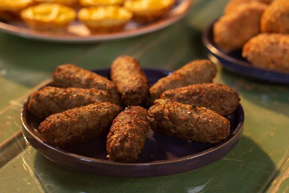 Receita de croquete de couve-flor recheado com bacon