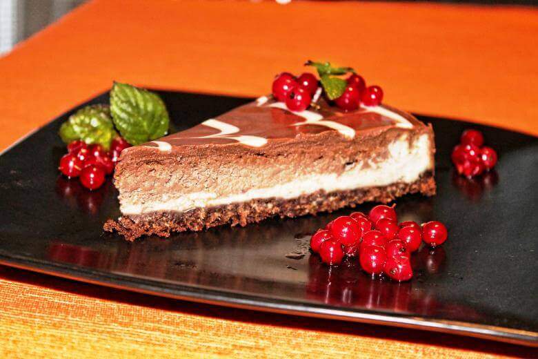 Receita de cheesecake de chocolate