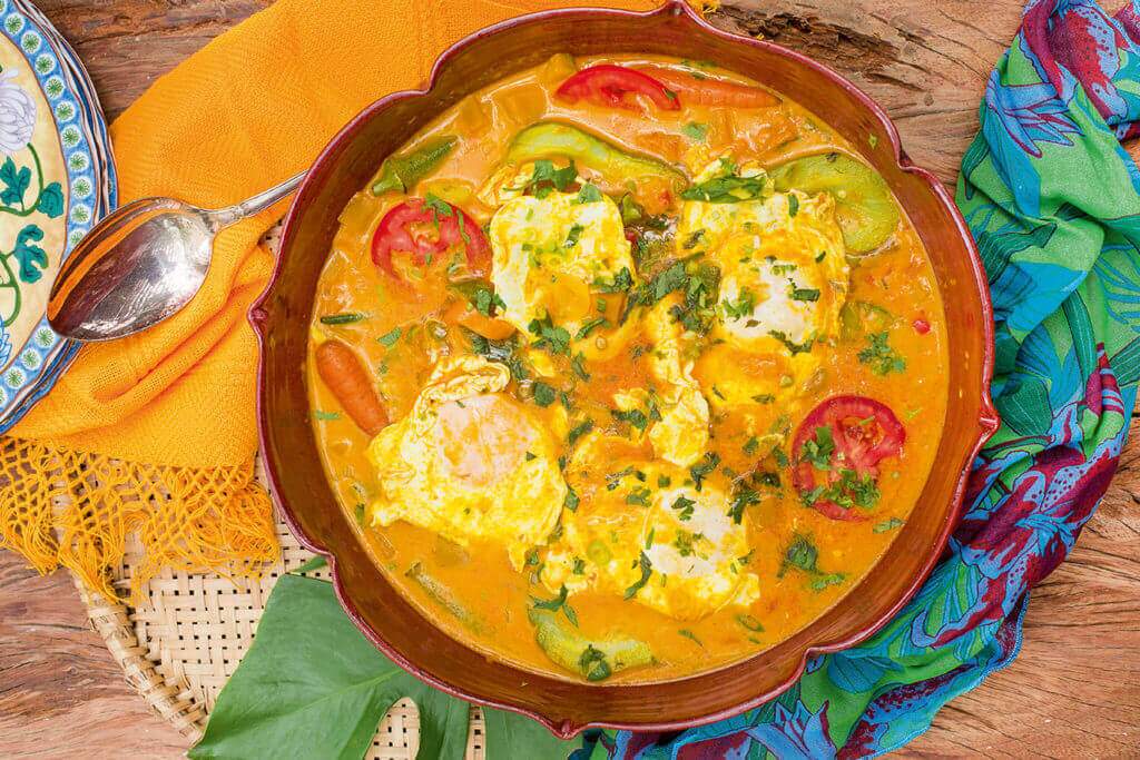 Receita de moqueca de ovos