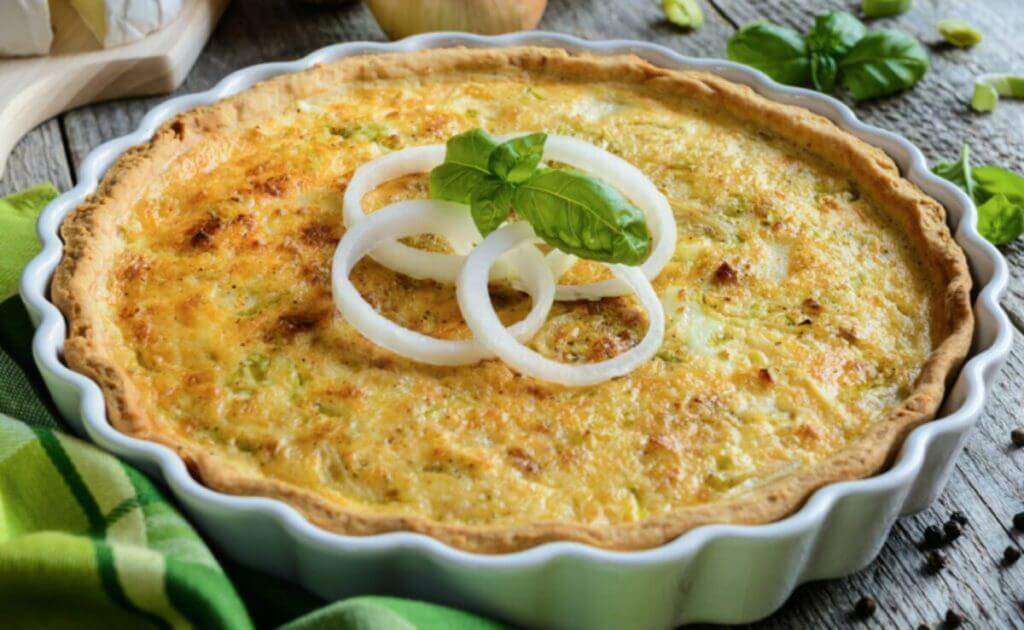 Receita de quiche de cebola