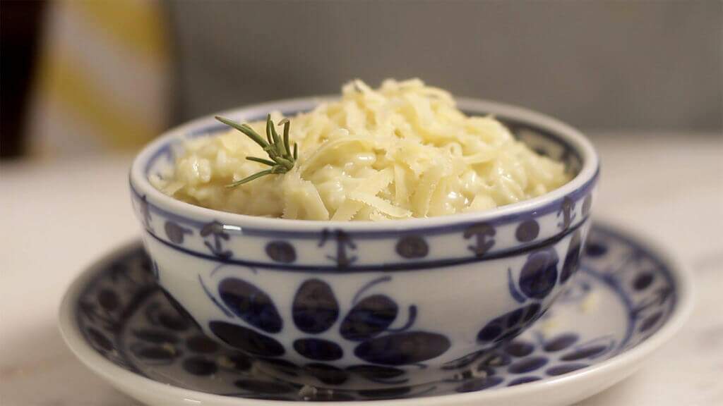 Risoto de quatro queijos