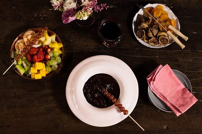 Receita de fondue de chocolate feito no micro-ondas