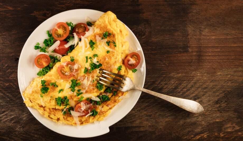 Receita de omelete de legumes