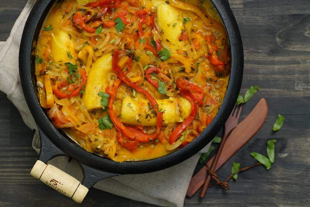 Receita de moqueca de banana-da-terra