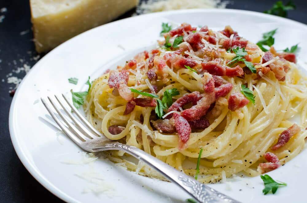 espaguete à carbonara