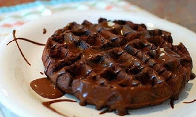 waffle de chocolate
