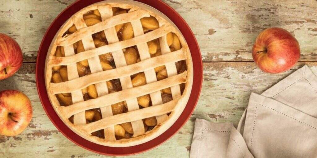 torta de maçã com whey - receitas doces saudáveis