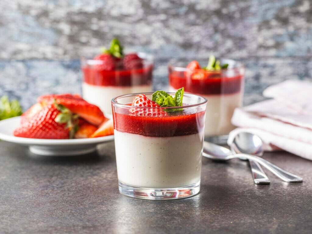 mousse de iogurte grego