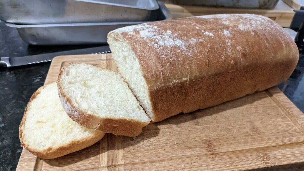 Pão de semolina com fermentação natural