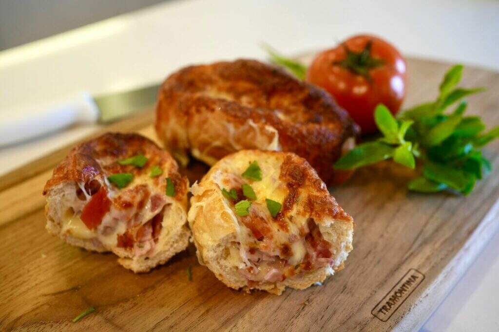 Pão francês recheado na Air Fryer