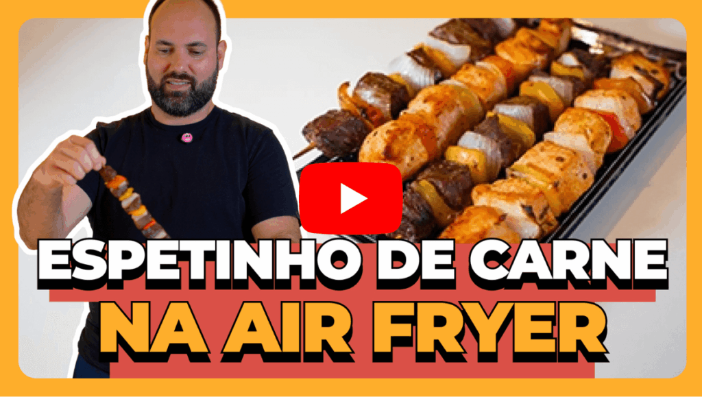 Espetinhos de carne na Air Fryer