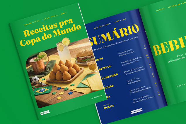 12 receitas para ver o jogo: baixe o e-book gratuito do Cooky para a Copa do Mundo