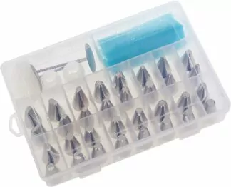 Jogo de Bicos em Inox para Confeitar kit 37 peças com Saco - Alta Qualidade e Resistência - Yangzi